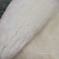WXCCF cream sheepskin faux fur wool area rug